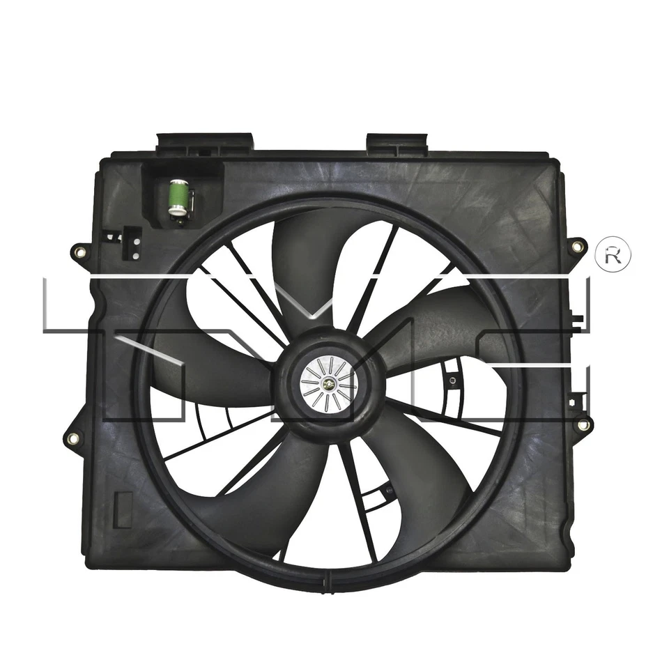 Двойной вентилятор охлаждения радиатора и конденсатора в сборе для седана Cadillac CTS 09-13 годов выпуска - Изображение 1 из 3