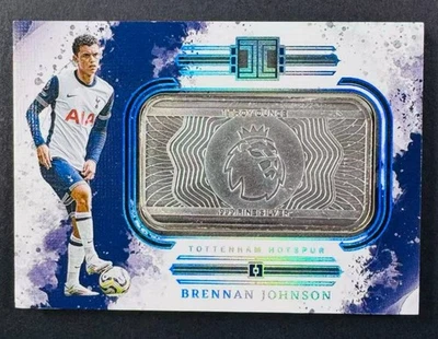Brennan Johnson 2024-25 Panini Impeccable Premier League Logo Silver Bar 4/5 #36 - Image 1 of 2