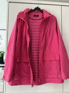 Women’s Marks And Spencers Pink Rain Coat Size 16 Good Condition - Picture 1 of 7