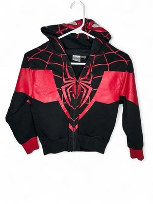 Chaqueta Marvel Spiderman Niños - Diseño Web Negro y Rojo Con Sudadera con Capucha (4/5) Foto 1 de 3