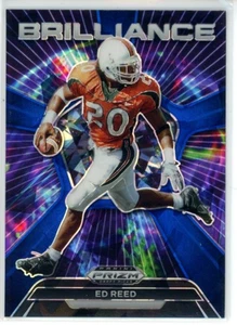 2024 Panini Prizm Draft Picks Ed Reed Brillance Blue Ice  /99 - Picture 1 of 2
