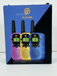 Kids Walkie Talkies 3 Packs 3 KM Range 22 Channels Toy for Boys Girls 3-12 Years - Picture 1 of 3