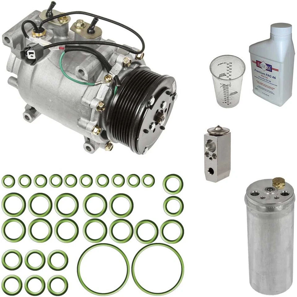 Compresor de aire acondicionado Omega con kit de reparación de aire acondicionado para Acura RSX Honda Civic Foto 1 de 1