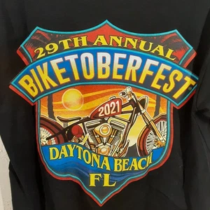 T-shirt 2021 29° Annuale Biketoberfest Daytona Beach FL M Motociclista Nuova con etichette - Foto 1 di 8