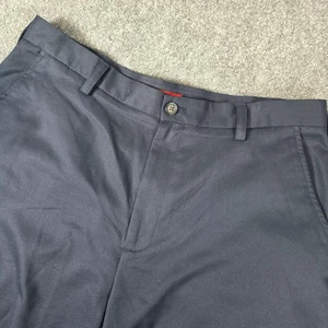 IZOD Mens Size 36 Blue Flat Front Casual Chino Shorts - Picture 1 of 12