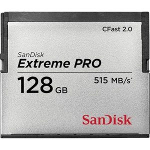 SanDisk SDCFSP-128G-G46D 128 GB CFast 2.0 525 MB/s 450 MB/s Black Silver - Picture 1 of 1