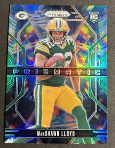2024 Prizm Football Prizmatic Green Prizm Marshawn Lloyd Rookie Packers RC - Bild 1 von 2