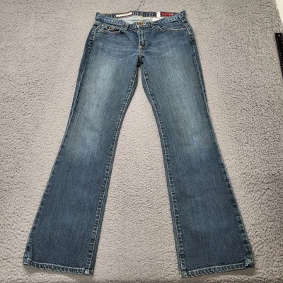 X2 Dark Blue Jeans Women's Size 6 Curvy Regular Rise Boot Cut Embroidered Pocket - Image 1 of 4