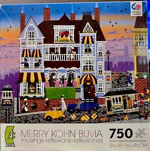 Merry Kohn Buvia 750 Pc Jigsaw Puzzle Musings 750pc. Puzzle 24x18 New Sealed FS