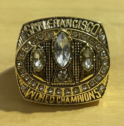 San Francisco 49ers Super Bowl XXIII Ring 1988 Championship Ring Jerry Rice Cover