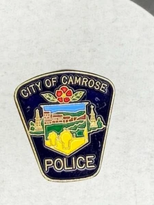 City Of Camrose Police AB Canada Patch Lapel Pin Police - Picture 1 of 2