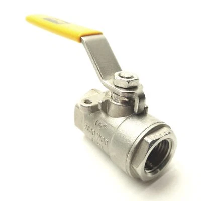 Parker V502SS-8 Stainless Steel Ball Valve, 2-Way, 1/2"NPT Female, 2000PSI - Image 1 of 4