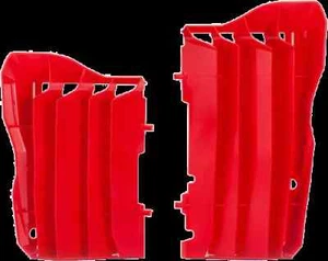 Acerbis Red Radiator Louver Cover Pair Honda CRF250R 04-19 - Picture 1 of 6