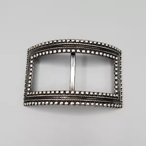 Hebilla de zapato europea de plata sólida .800 - Imagen 1 de 6