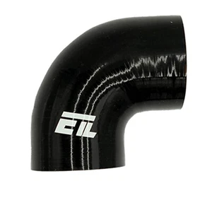 2.50'' Diameter 90 Degree Silicone Elbow Hose Coupler Intak 3'' leg length Black - Picture 1 of 7