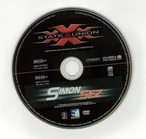 XXX State of the Union / Simon Sez (DVD disc) Ice Cube, Dennis Rodman - Picture 1 of 1
