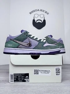 Taille 9,5 - Nike SB Dunk Low x April Skateboards Turbo Vert (Personnalisé) NEUF DS - Photo 1/12