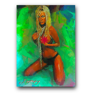 Dalene Kurtis #19 Art Card Limited 9/50 Edward Vela Signed (Censored)