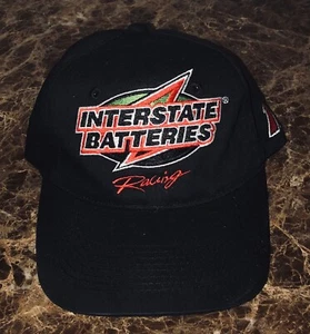 Gorra Interstate Batteries Racing 18 Snapback Adulto Negra Logo Bordado Nueva - Imagen 1 de 3