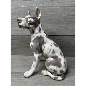 10,5"T Dogge Hund Figur Jensen, Royal Copenhagen Denmark Schaden Reparatur - Bild 1 von 12