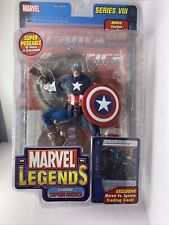 Marvel Legends Series 8 Ultimate Captain America  2004 Toy Biz W  Poster & Card