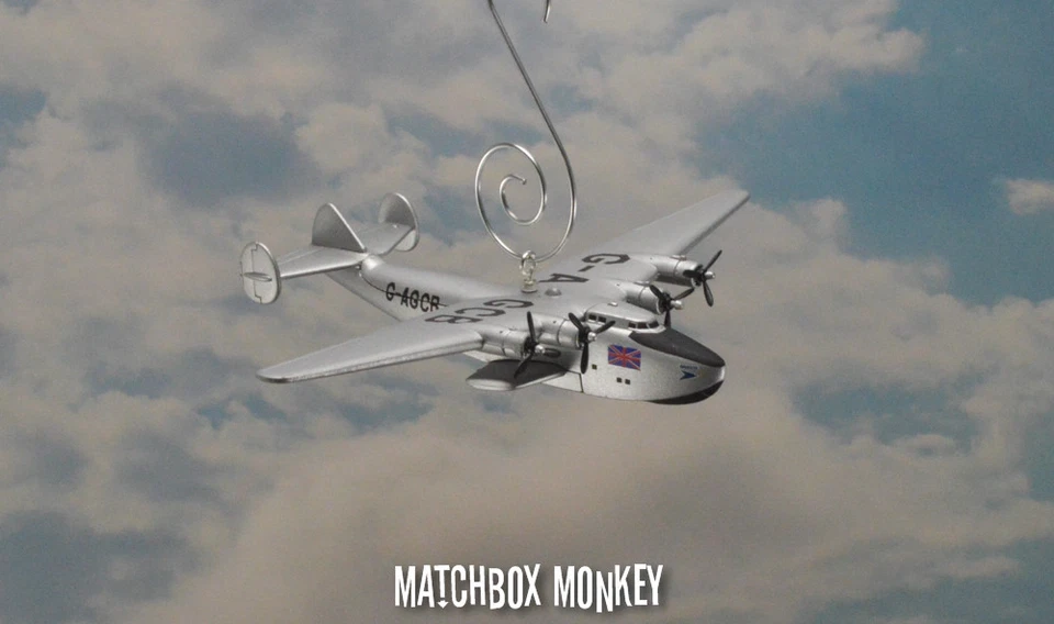 Boeing 314 Clipper Bangor Seaplane Boat Plane Christmas Ornament Airplane BOAC - Image 1 of 4