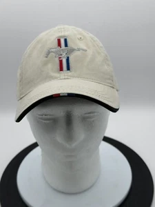 Ford Mustang H3 Sports Gear Men’s Adjustable Beige Strap Baseball Cap Car Racing - Picture 1 of 7