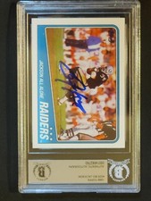 Autographed Bo Jackson LA Raiders 1988 Topps Rookie Card #325 Beckett Authentic