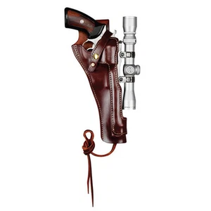 Leather Holster Scoped Magnum Research BFR 7.5" Barrel Short Cylinder #8511 - Picture 1 of 3