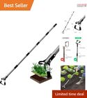 Adjustable 72-Inch Stirrup Hoe - Versatile Gardening Tool With Rubber Grip