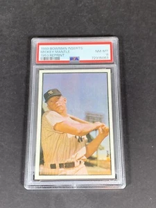 1989 Bowman Inserts 1953 Reprint Mickey Mantle, PSA 8 NM-MT, LOW POPULATION 72 - Bild 1 von 2