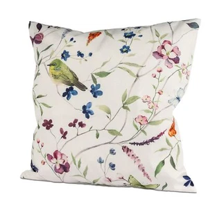 Outdoor Garten Kissen Blüten weiß bunt 45x45cm wetterfest Formano S25 - Bild 1 von 2