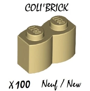 Lego 30136 - 100x Mauersteine / Brick Modified 1x2 Lob - Beige / Tan - Neu - Bild 1 von 1