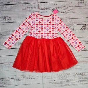 NWT ISAAC MIZRAHI Girl's Valentine's Day Tutu Dress Pink Red Hearts Size 7/8 - Picture 1 of 5