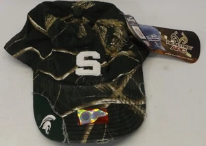 Michigan State MSU Spartans Sparty Baseball Hat Ball Cap Realtree Green Camo NEW - Picture 1 of 2