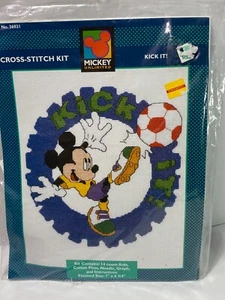Mickey Unlimited counted cross stitch kit Mickey Mouse Soccer ball - Picture 1 of 2