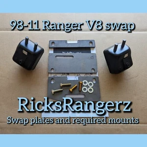 98-11 Ford Ranger V8 Mounts Plates Kit 2wd 302 + Required Motor Mount - Picture 1 of 7