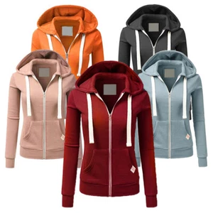 Damen Kapuzenpullover Sweatjacke Sweatshirt Hoodie Freizeit Basic Hoodie Tops 🔥 - Bild 1 von 13
