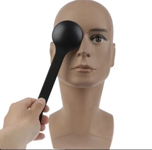 Black Plastic Eye Occluder - Handheld Eye Instrument Optometry Orthoptics - Picture 1 of 2