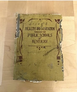 Vintage GESUNDHEIT & SANITÄR DURCH ÖFFENTLICHE SCHULEN VON KENTUCKY Lehrer 1910er - Bild 1 von 12