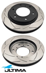 FRONT SLOTTED DISC BRAKE ROTORS FOR MITSUBISHI PAJERO NT NW 6G75 3.8 V6 OD 290MM - Picture 1 of 1