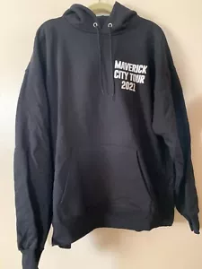 Felpa nera con cappuccio uomo Hanes Maverick City Tour 2021 taglia L nuova senza etichette - Foto 1 di 4