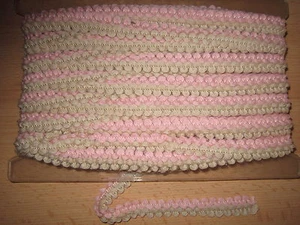25 m Borte (Band) Farbe: Rosa 2 cm Breiter / Beige(0,70€/Meter) (Borte rb) - Bild 1 von 1