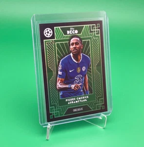 Pierre-Emerick Aubameyang /99 Topps Deco UCL 2022/2023 - FC Chelsea Green - Picture 1 of 4