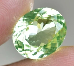 6.45 CT Natürlich Grün Peridot Ovale Form VVS Pak Lose Edelstein Agl Certified - Bild 1 von 7