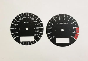SUZUKI GSX1400 SPEEDOMETER & RPM COUNTER SCALE SET - Picture 1 of 1