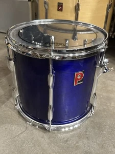 13" Premier XPK SAPPHIRE BLUE Rack Tom Drum BLACK INTERIOR 80s 12x13 #WT8 - Picture 1 of 18
