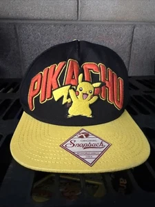 Pokemon Pikachu 2015 3D Snapback Mütze Kappe schwarz verstellbar - Bild 1 von 6