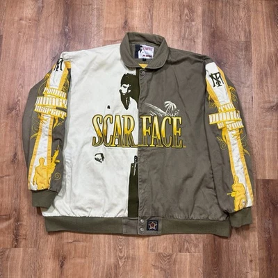 Vintage JH Design Scarface Jacket Racing Nascar Movie Jeff Hamilton Mens 6XL - Image 1 of 4