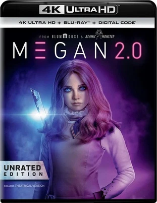 M3GAN 2.0 - Unrated Edition 4K Ultra HD + Blu-ray + Digital 4K UHD Blu-ray  NEW Foto 1 de 4